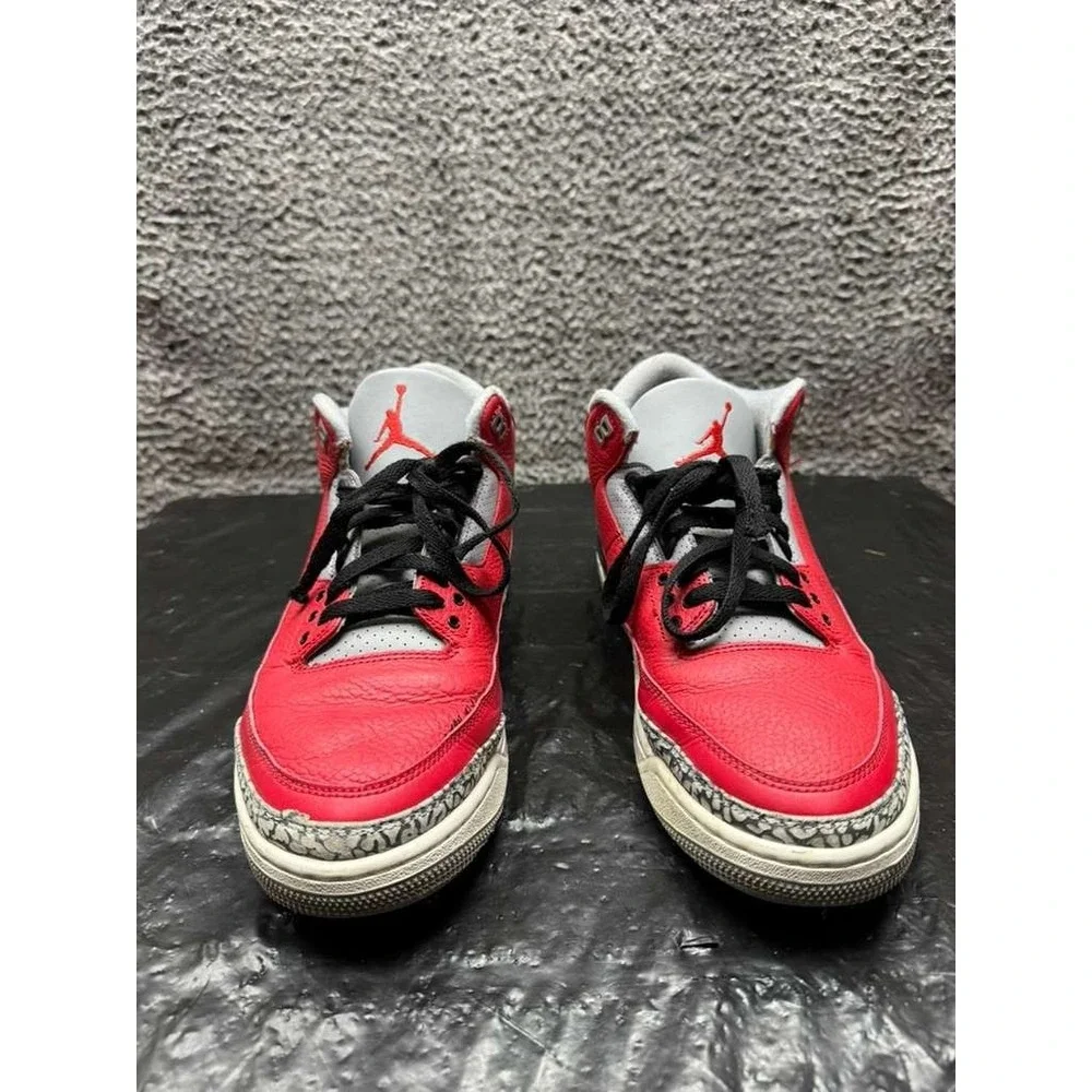 Air Jordan‎ 3 Retro SE Unite Lace-Up Sneakers Fire Red CK5692-600 Mens Size 11.5